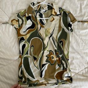 VTG 70s print top